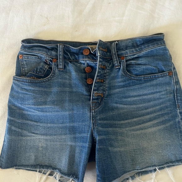 Madewell Pants - Madewell High Rise Button Fly Cutoff Shorts 25